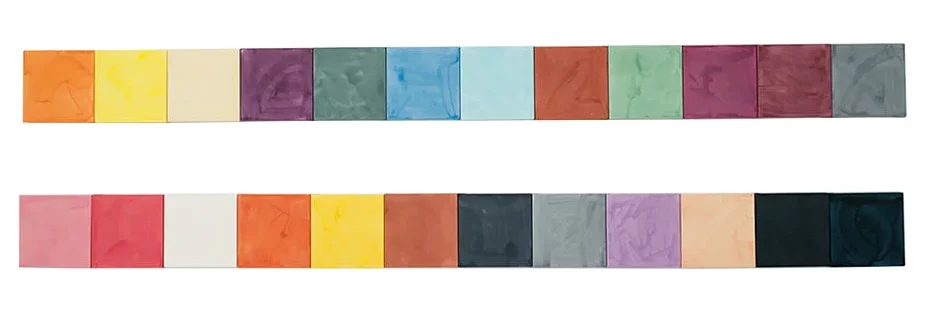 SIN TÍTULO (DOS LÍNEAS DE COLORES EN CUATRO PANELES) 2024
